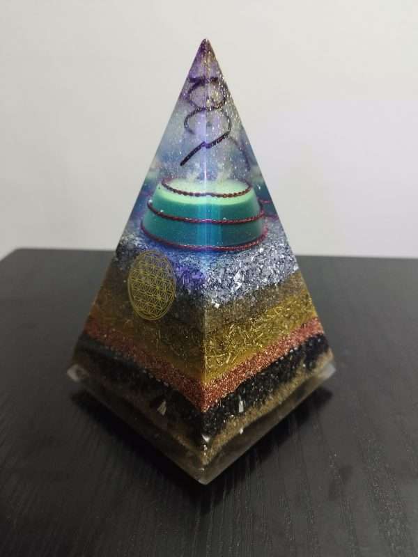 Orgonite Flower of Life Pyramid