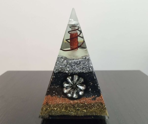 Orgonite Crystal Flower Pyramid