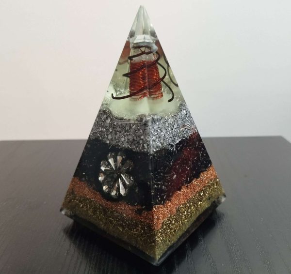 Orgonite Crystal Flower Pyramid