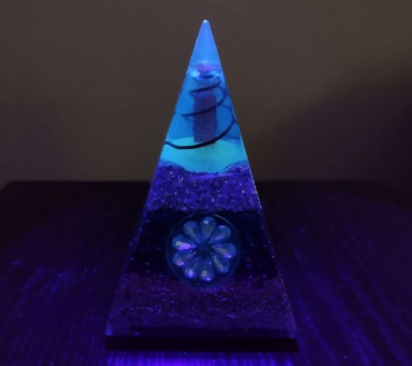 Orgonite Crystal Flower Pyramid