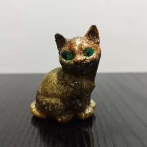 Orgonite Cat (Yellow, Gold)