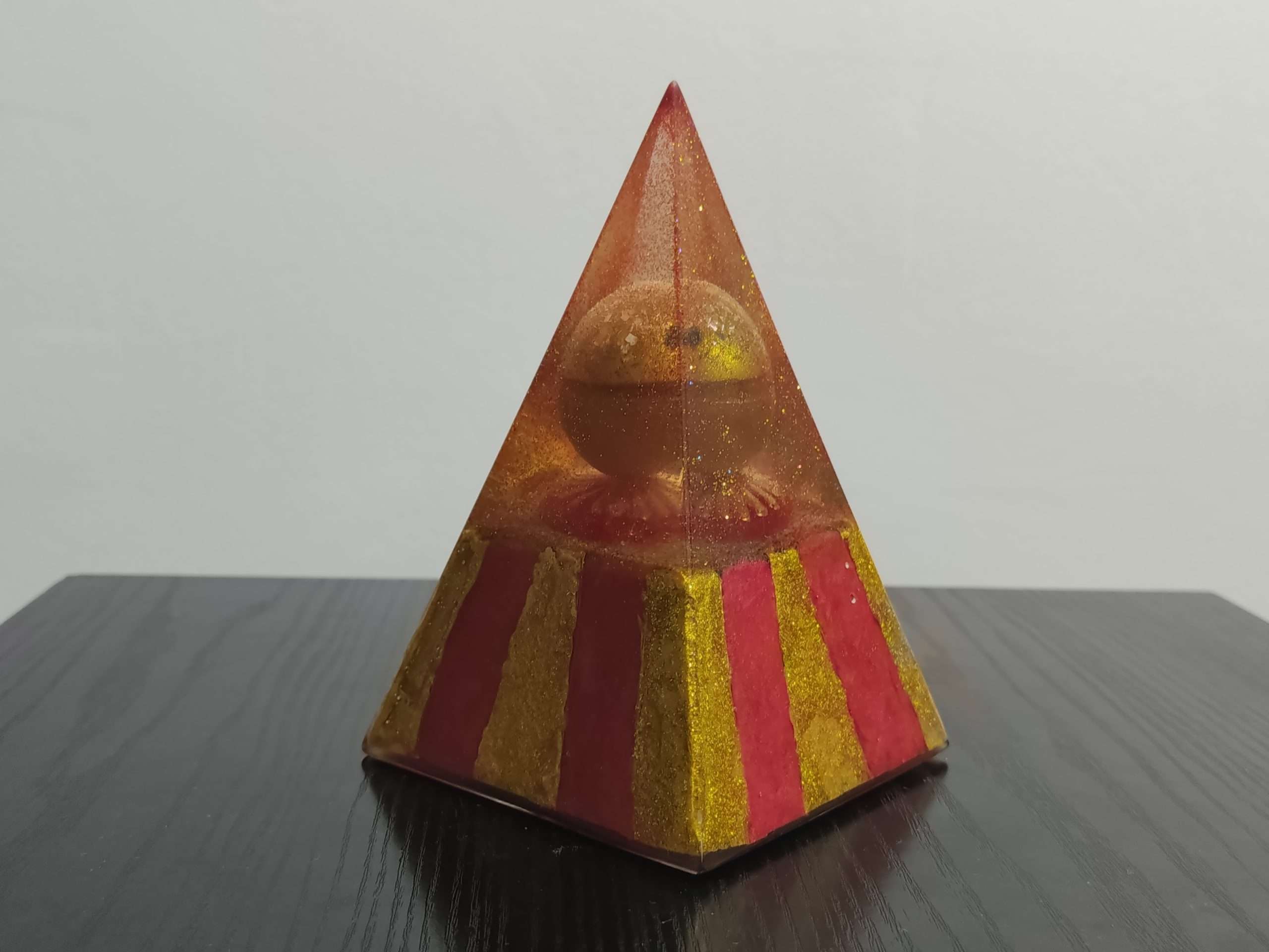Macedonian Sun Orgonite Pyramid 1 Macedonan Sun Orgonite Pyramid